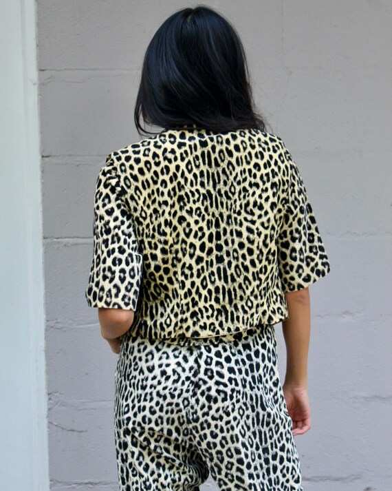 Vintage 1950s Cheetah Print Matching Set Gem