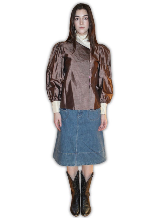 Marc Jacobs A-Line Denim Skirt W/ Circular Pockets - image 2