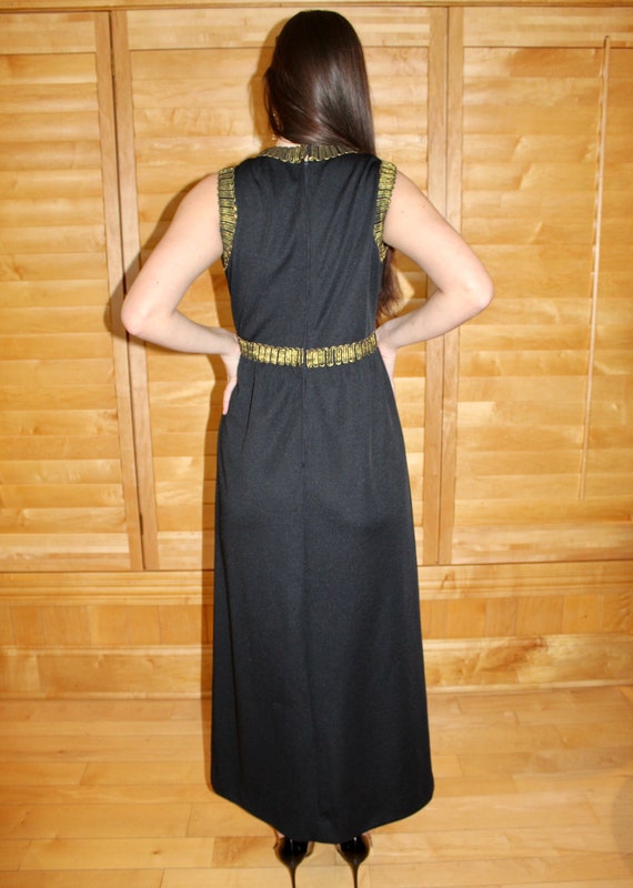 1970's Leslie Faye Knits Long Formal Dress - image 8