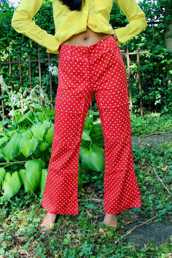 Vintage Handmade Polka Dot Pants