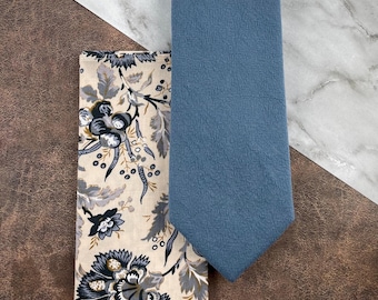 NEZIH Fondo Azul Con Muchos Lazos De Los Hombres De La Impresión De Estrellas De Mar Para El Novio, Los Padrinos De Boda Corbatas Accesorios Del Traje De Boda, Flores Moradas