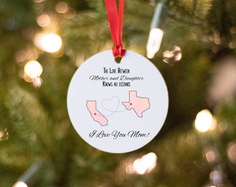 Gift Mom From Daughter. Christmas Gifts for Mom. Gift Dad From Daughter. Christmas Gifts for Dad. Long Distance Gift Long Distance Ornament