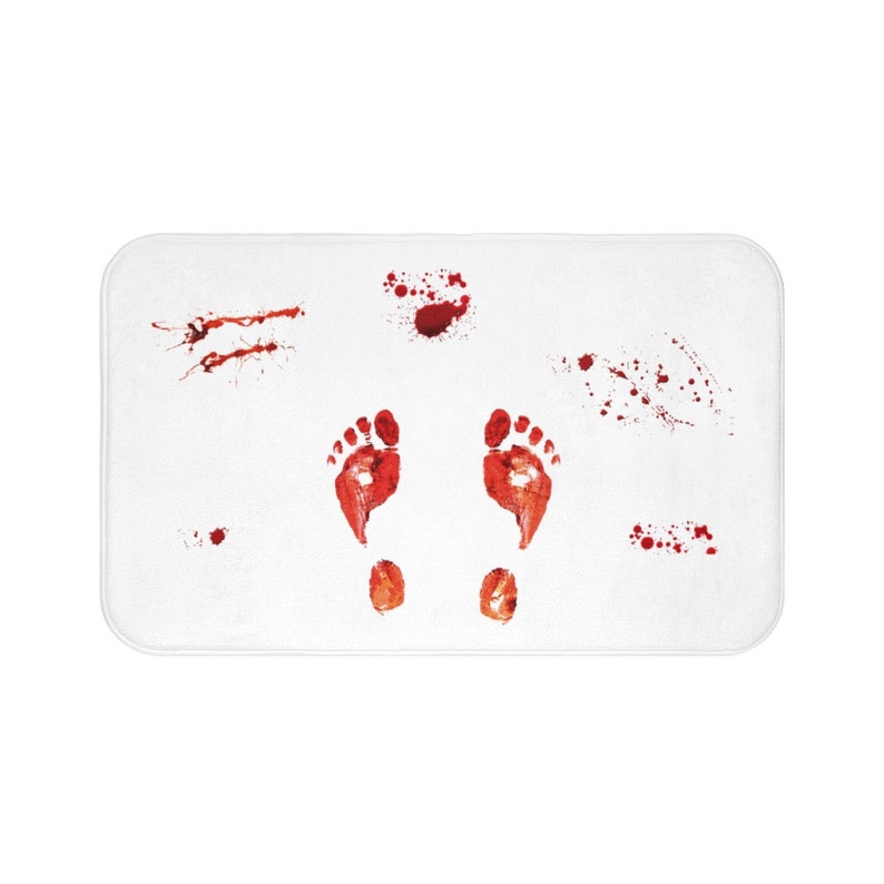 Blood Bath Mat Original Bath Mat Unusual Bath Math Etsy