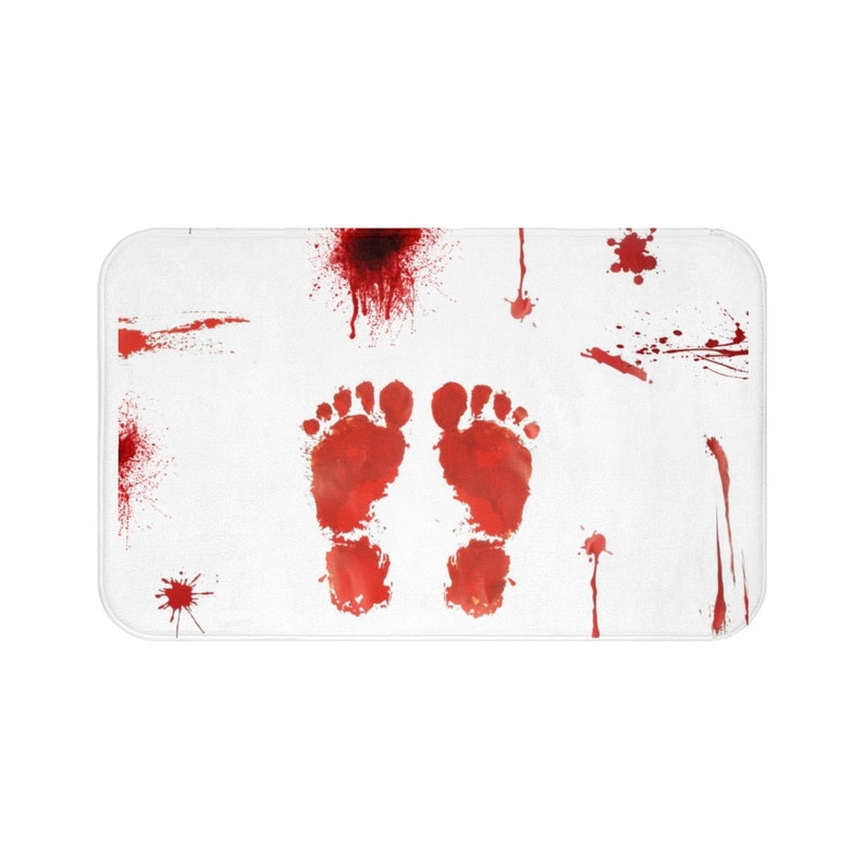 Blood Bath Mat Original Bath Mat Unusual Bath Math Etsy