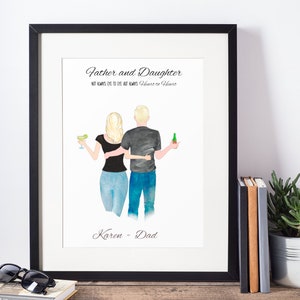 Regalo del padre de la hija, regalo digital, regalo para el padre, regalo del padre, regalo de cumpleaños del padre de la hija, regalo del día de los padres del hijo