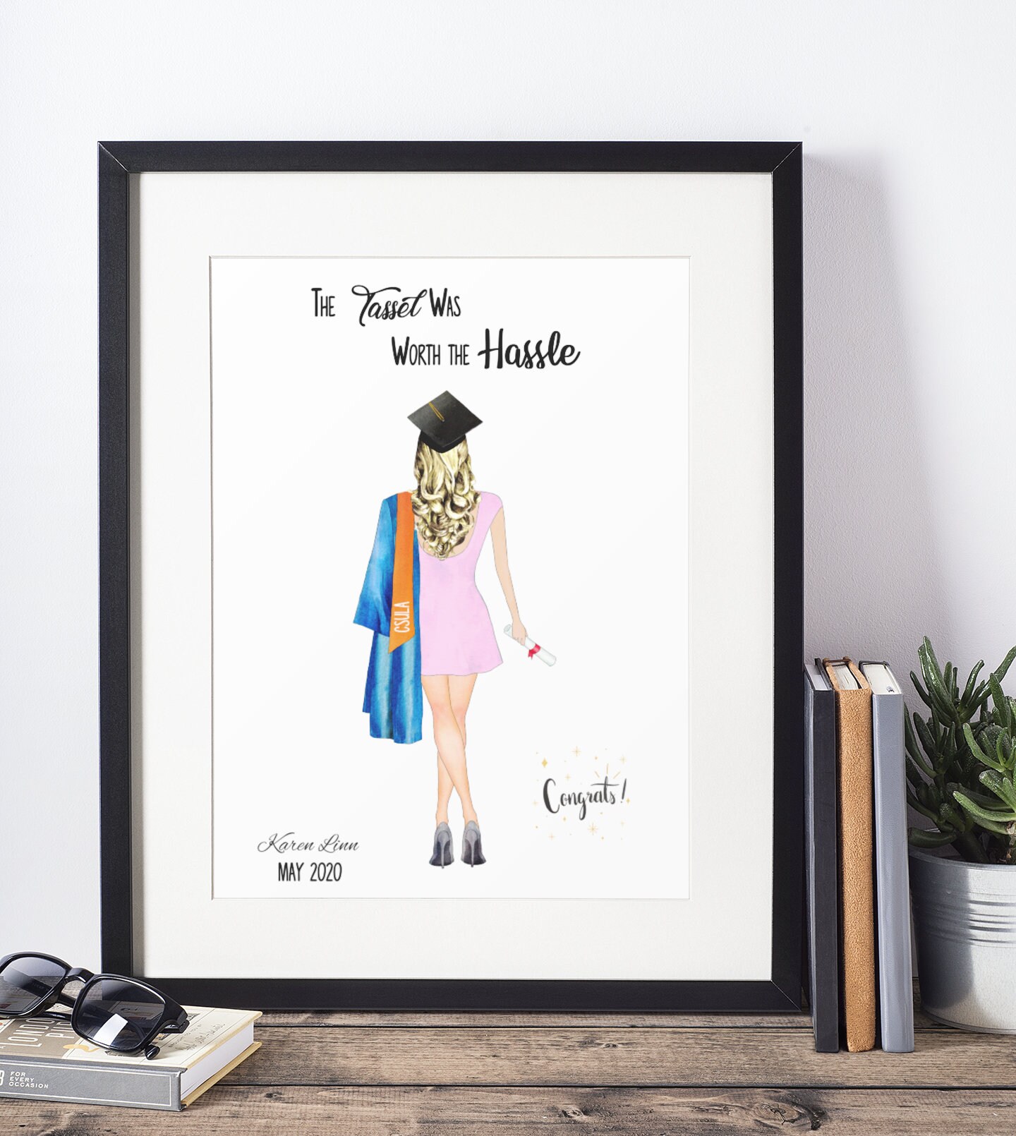 Personalized Graduation Print Graduation Gift for Her | Etsy