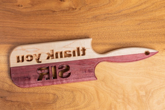 Thank You SIR Compact Spanking Paddle purpleheart - Etsy
