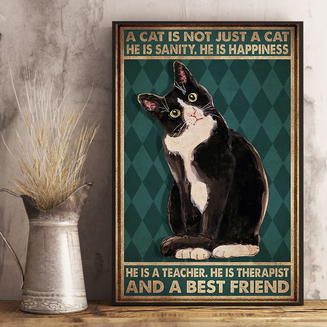 Cat Is Not Just A Cat Poster cats Best Friend Bathroom Etsy