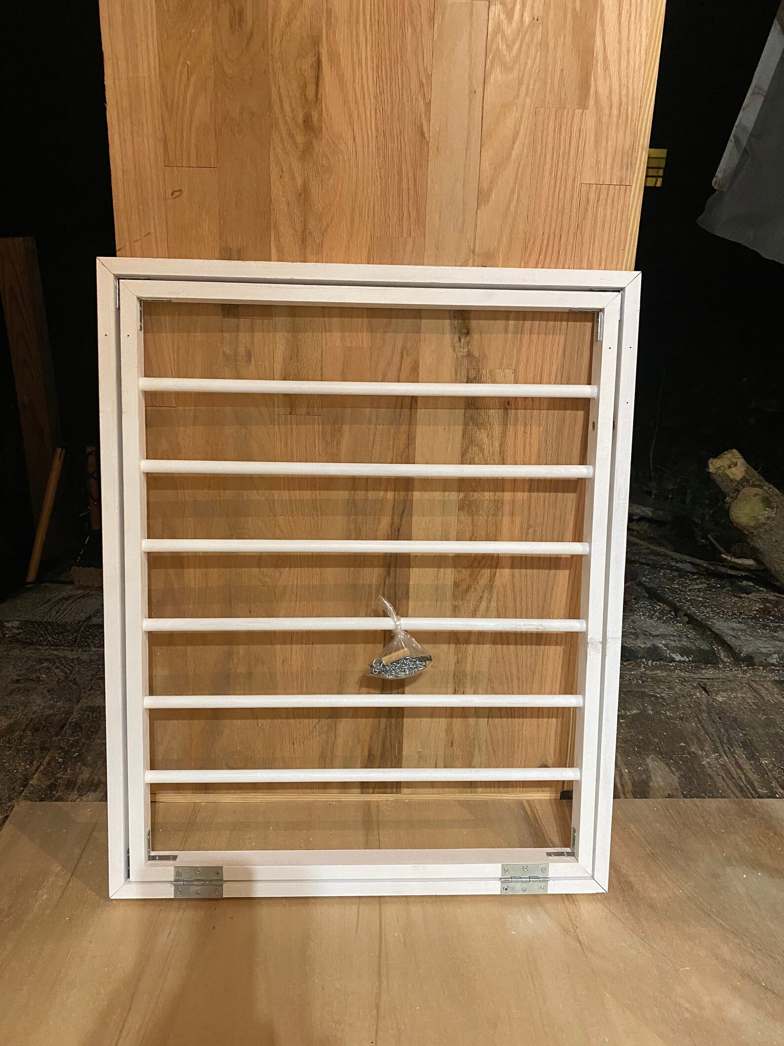 All wood wall mounted hinged drying rackhandmade Etsy