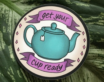 Small 2”x2” Spill The Tea Sticker