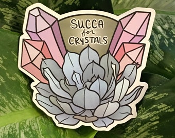 Succa for Crystals Sticker 3”x3”