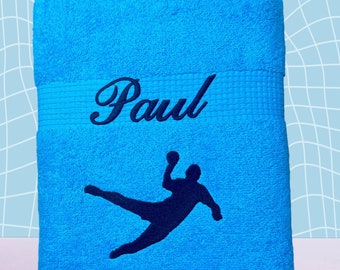 Asciugamano da handball con nome, telo da bagno, asciugamano per ospiti, telo da sauna, bellissimi colori