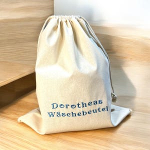 Personalized laundry bag with name