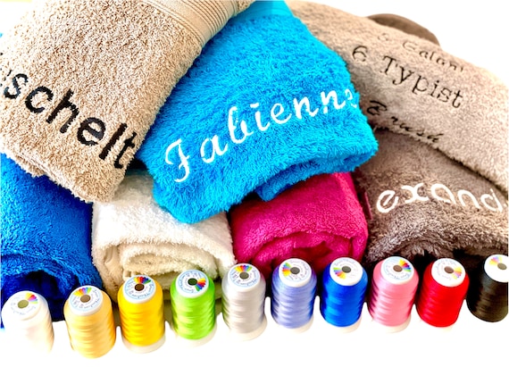 Towel Embroidered With Name Bath Towel Guest Towel Sauna Towel 4 Sizes and Beautiful Colors Etsy Ireland