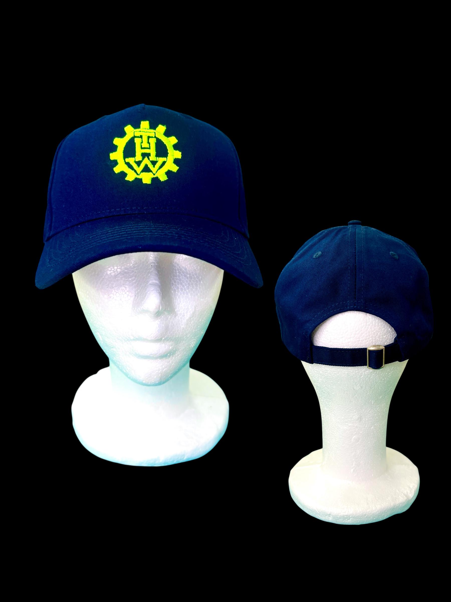THW Cap, Navy Blue With Cogwheel Logo, Adjustable and Customizable