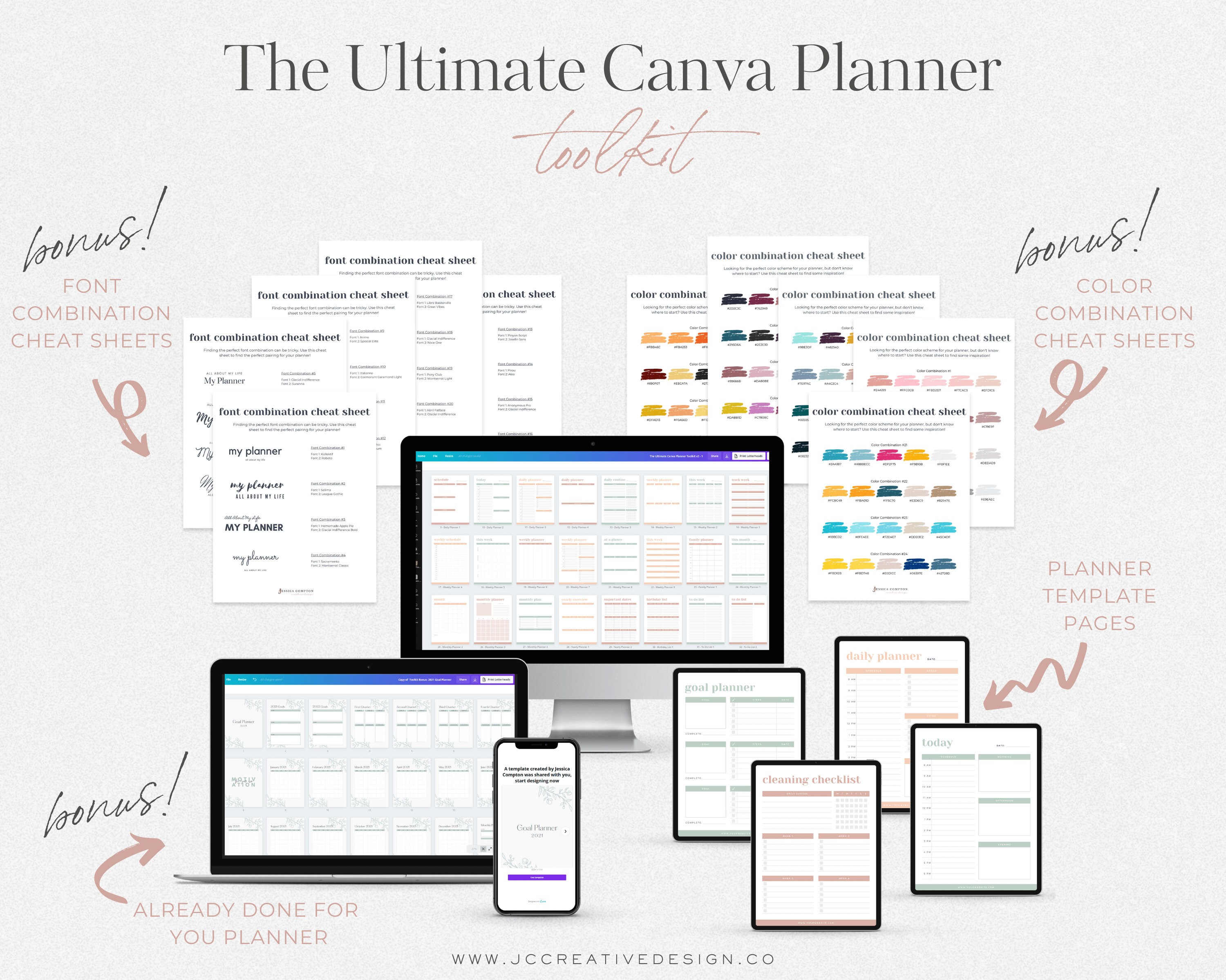 Canva Planner Template Toolkit Editable Printable Planner Etsy Canva planner template toolkit editable printable planner etsy
