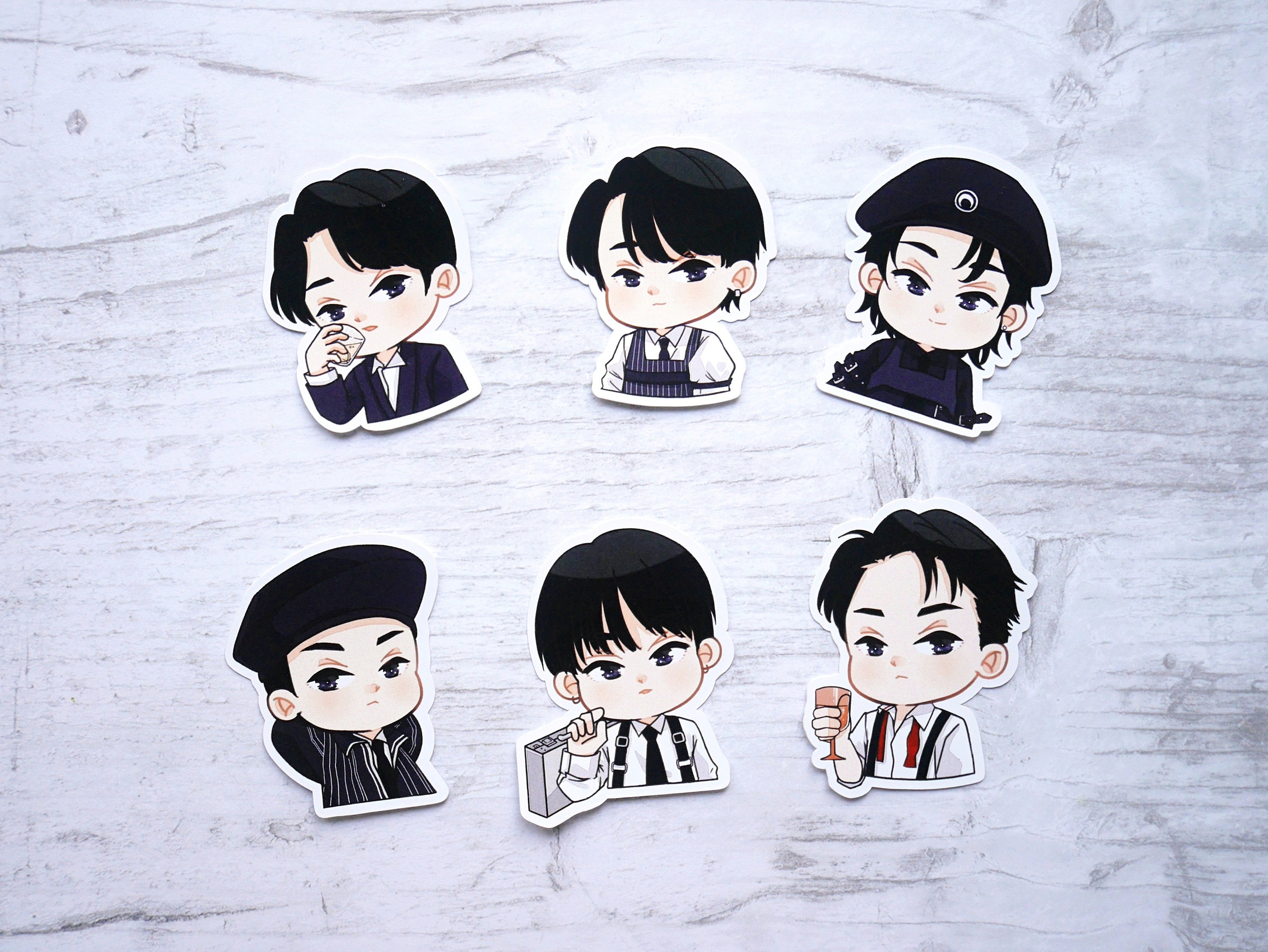 monsta x stickers one of a kind kpop stickers etsy