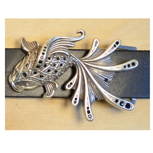 Vis, Koi met strass riemgesp voor 4 cm riemen