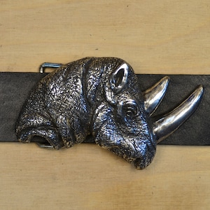 Rhinoceros Belt Buckle for 4 cm Belt