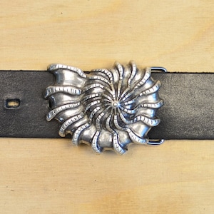 Shell snail shell belt buckle for 4 cm belt