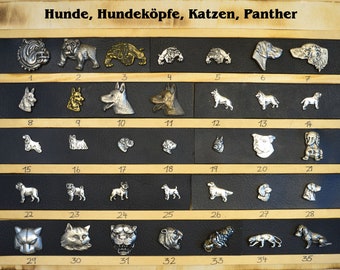 Decorative rivets9: dogs, dog heads, cats, panthers