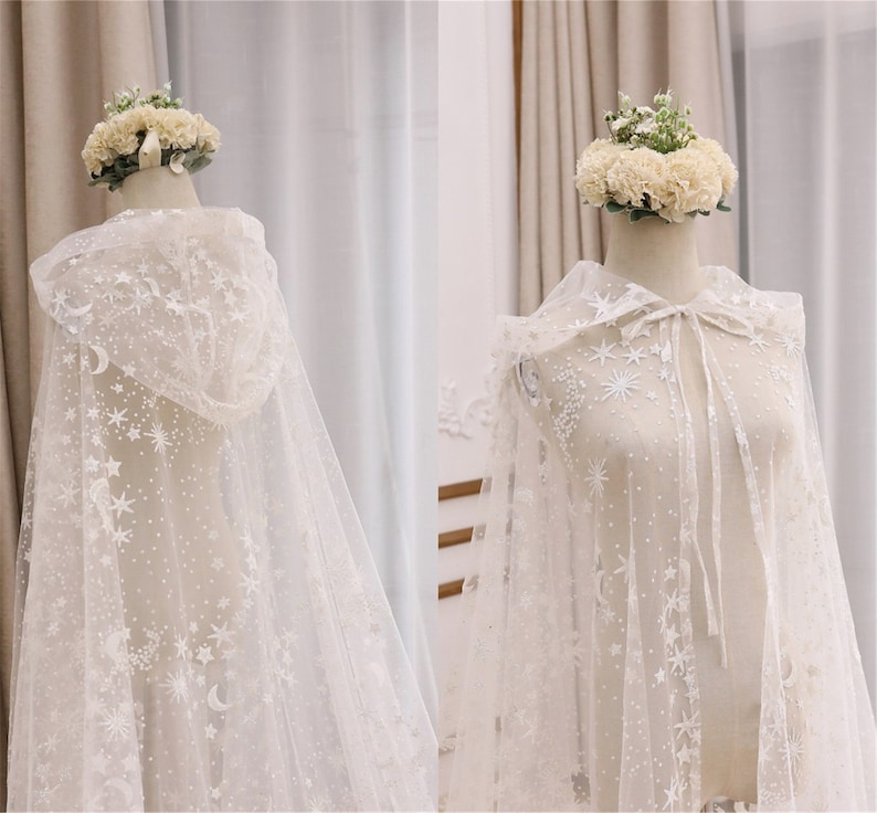 hooded wedding veil