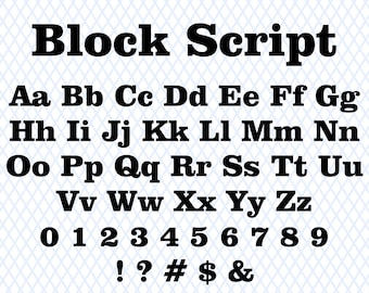 Block Font Ttf Svg Serif Font Basic Font Digital Font Block Font Svg Block Font Cricut Bold Serif Font Basic Serif Font Font Svg