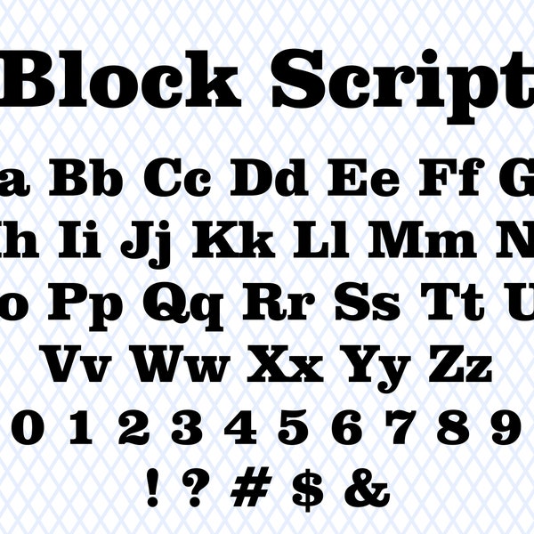 Block Font Ttf Svg Serif Font Basic Font Digital Font Block Font Svg Block Font Cricut Bold Serif Font Basic Serif Font Font Svg