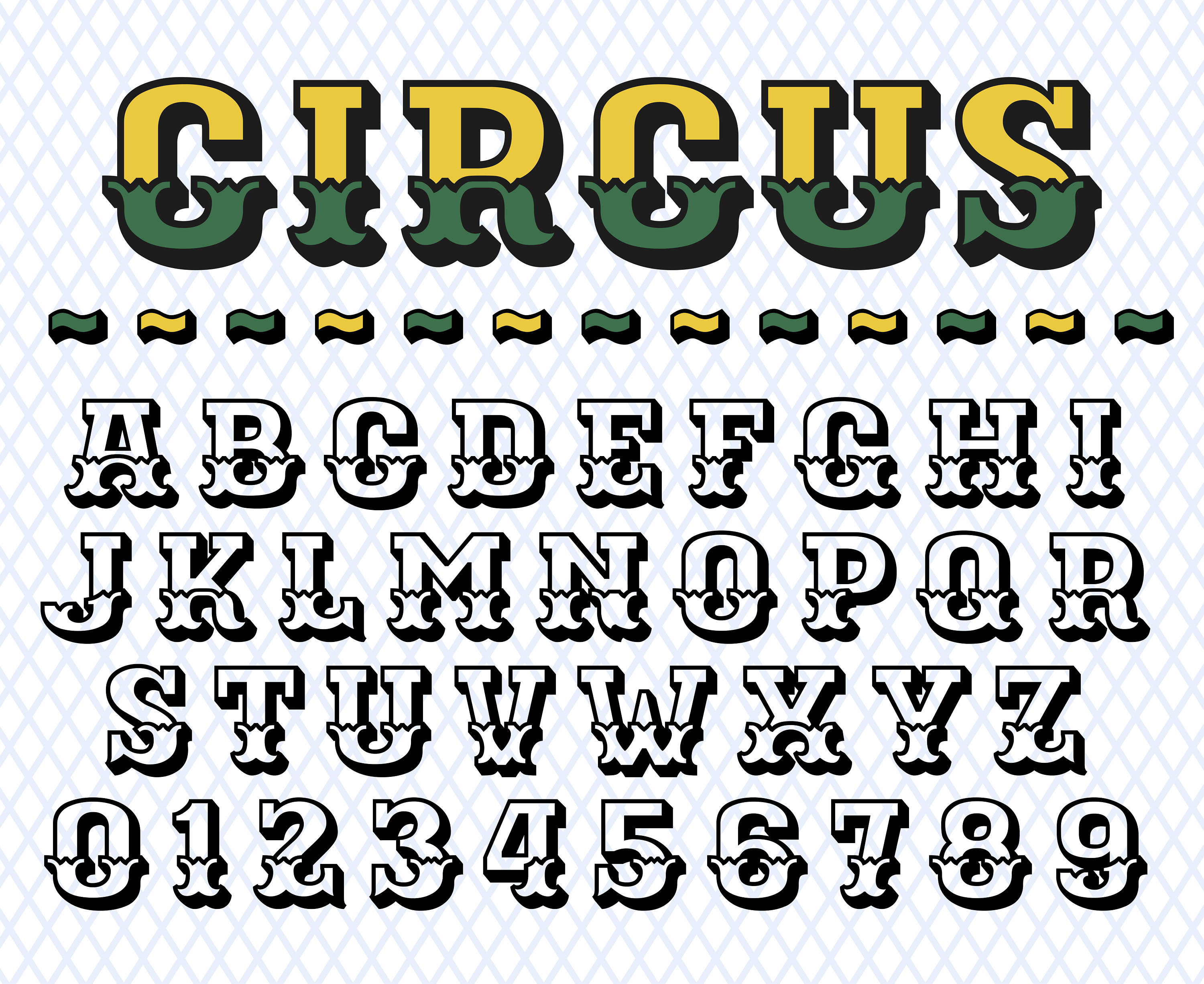 Circus Font Svg Ttf Circus Font Cricut Circus Font Svg Layred - Etsy UK