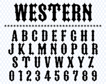 Western Font Ttf Svg Files Western Monogram Font Wild West Font Western Font For Cricut Cowboy Font Cowboy Font Svg Rodeo Font Rancho Font