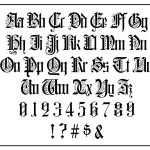 Old English Font Ttf Svg Celtic Font English Font Old English Letters ...
