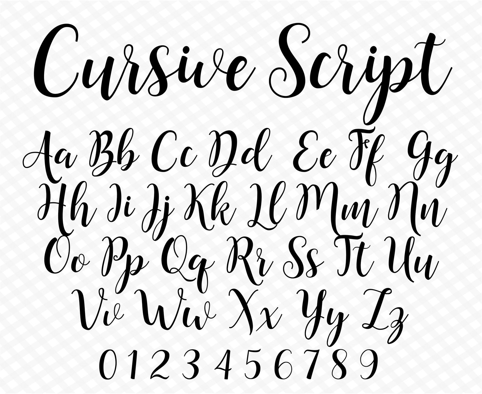 Cursive Font Samantha Font Wedding Font Cursive Letters Font - Etsy Canada