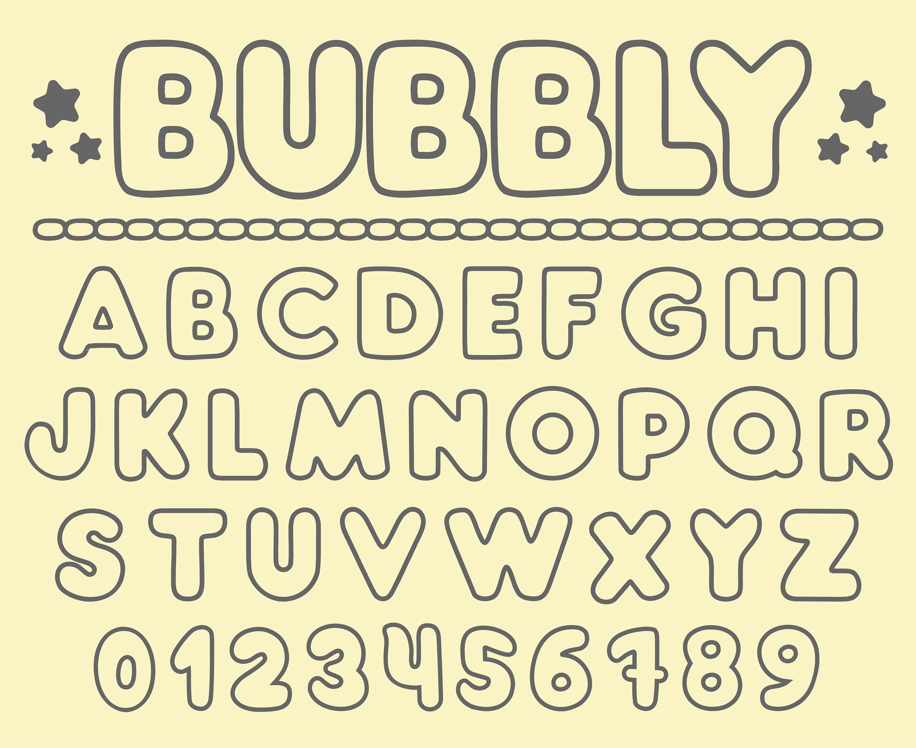Fancy Bubble Letter Fonts