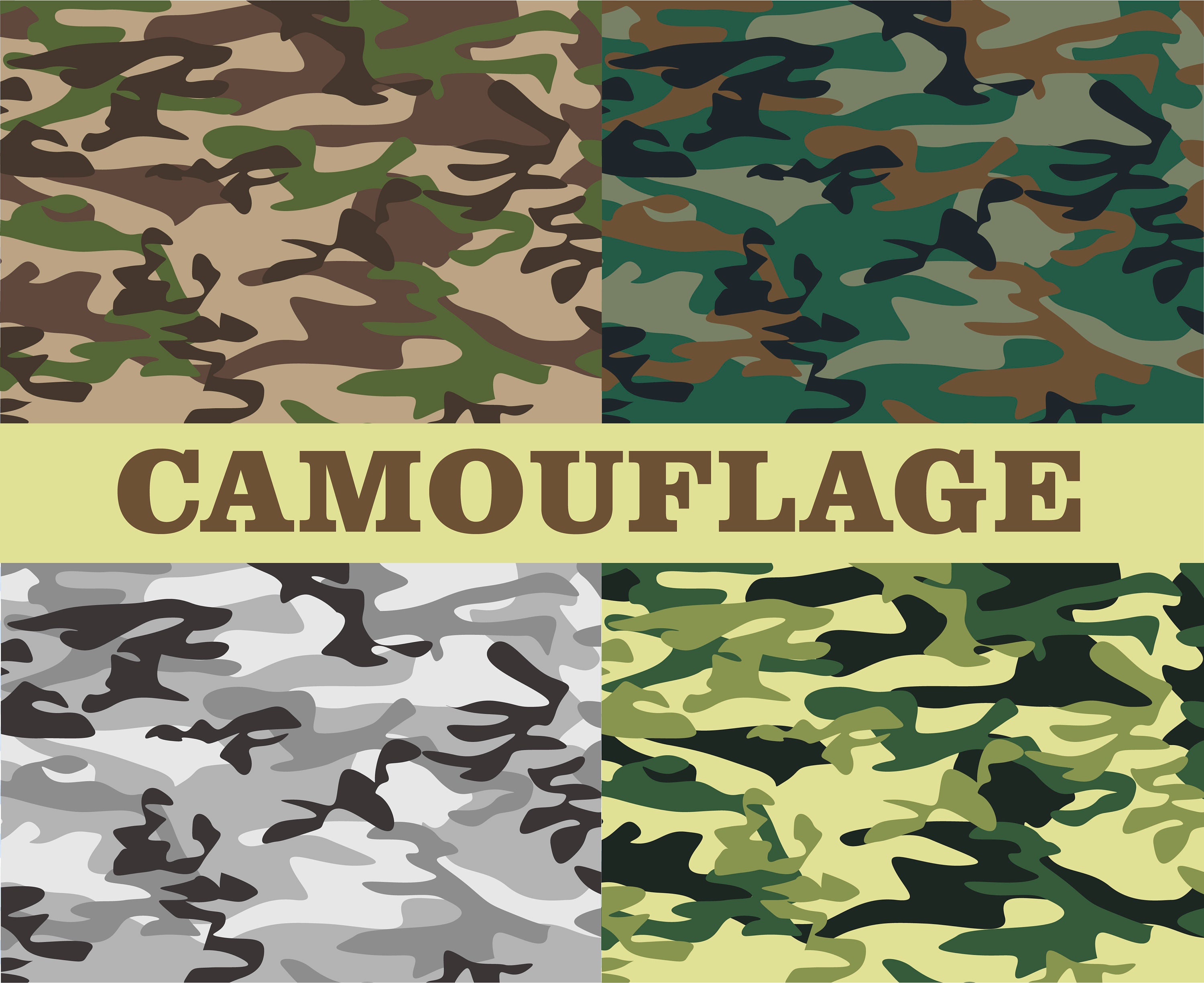 Camouflage Tree Stencil Art, Printable Stencil, Cricut Tree Camo, Hunting  Camo Stencils