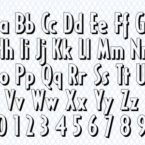 Shadow Font Ttf Svg Files Shadow Letters Font Block Shadow Font Shadow ...