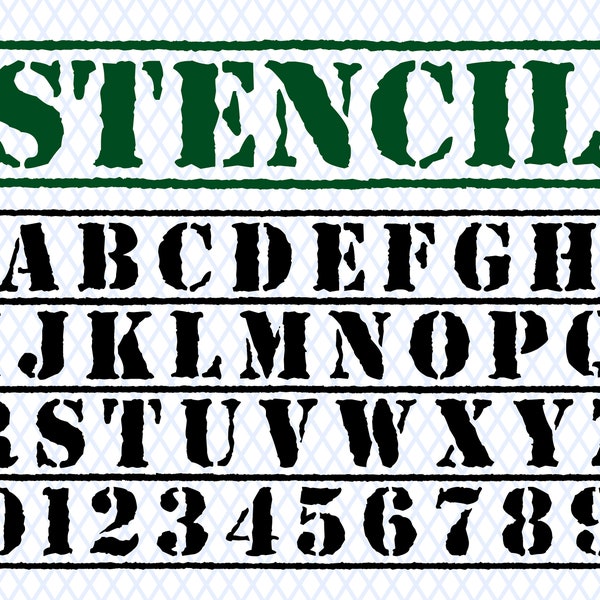 Stencil Font Ttf Svg Top Secret Military Font Army Font Military Stencil Font Stencil Army Font Navy Font Stencil Letters Font Digital Font