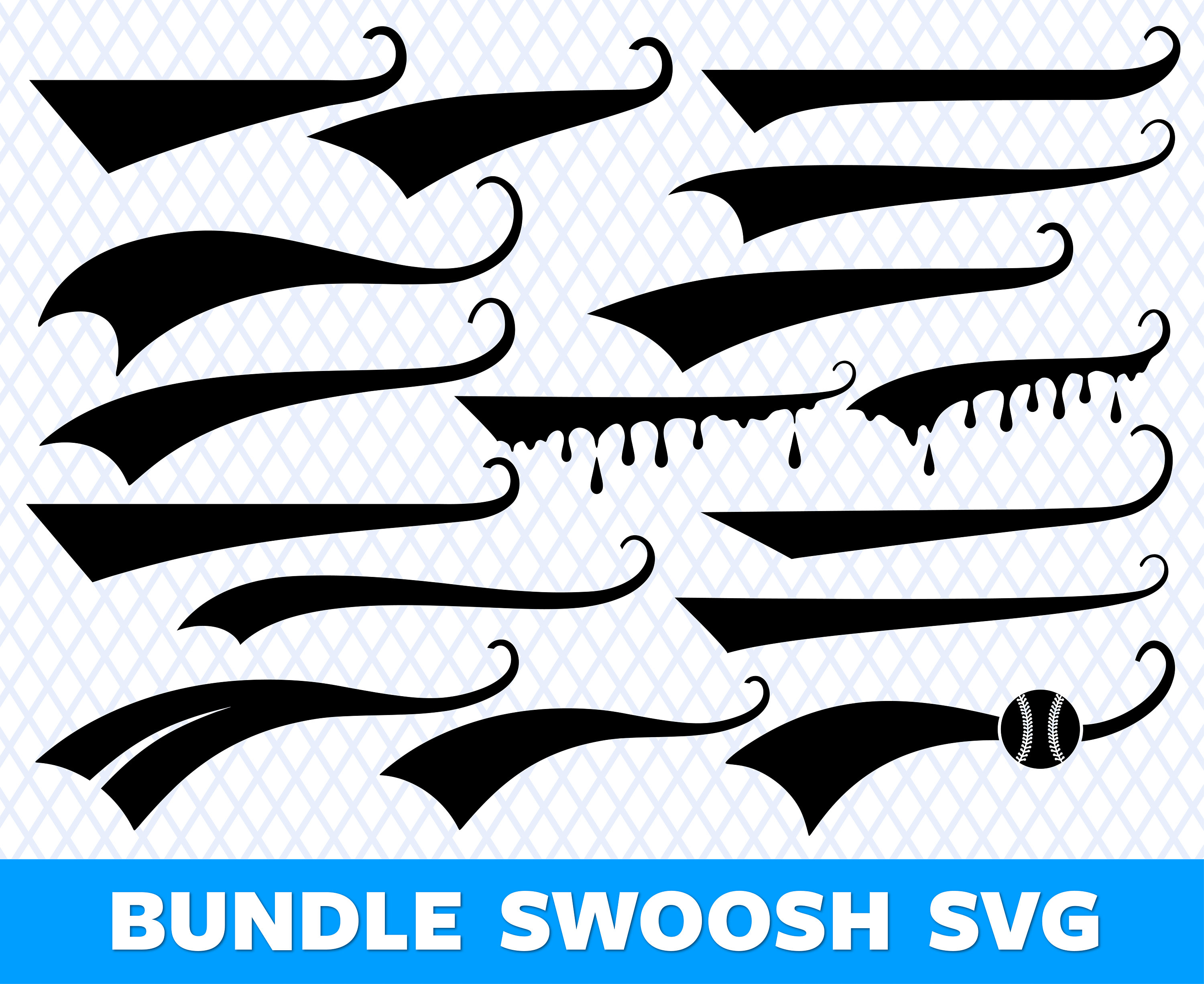 Baseball swoosh svg, Baseball swish svg