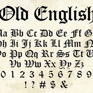 Old English Font Ttf Svg Files Celtic Font English Font Old English Letters Font Celtic Monogram Font Old English Monogram Font Digital Font
