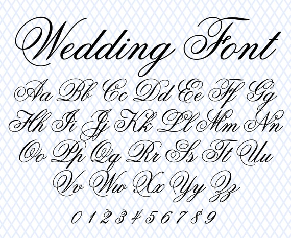 Wedding Font Invite Font Wedding Calligraphy Font Wedding - Etsy