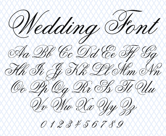 Wedding Script Fonts