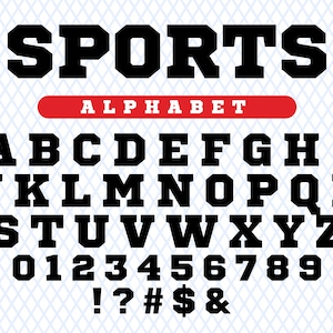 Sport Font Ttf Svg College Font Varsity Font Svg Sport Font Baseball Font Football Font Varsity Font Svg Files For Cricut Silhouette