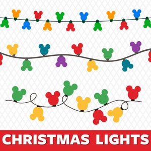 Christmas Lights Svg Christmas Lights Mouse Head Svg Christmas Lights Clipart Christmas Lights Png Christmas Lights Svg Files For Cricut
