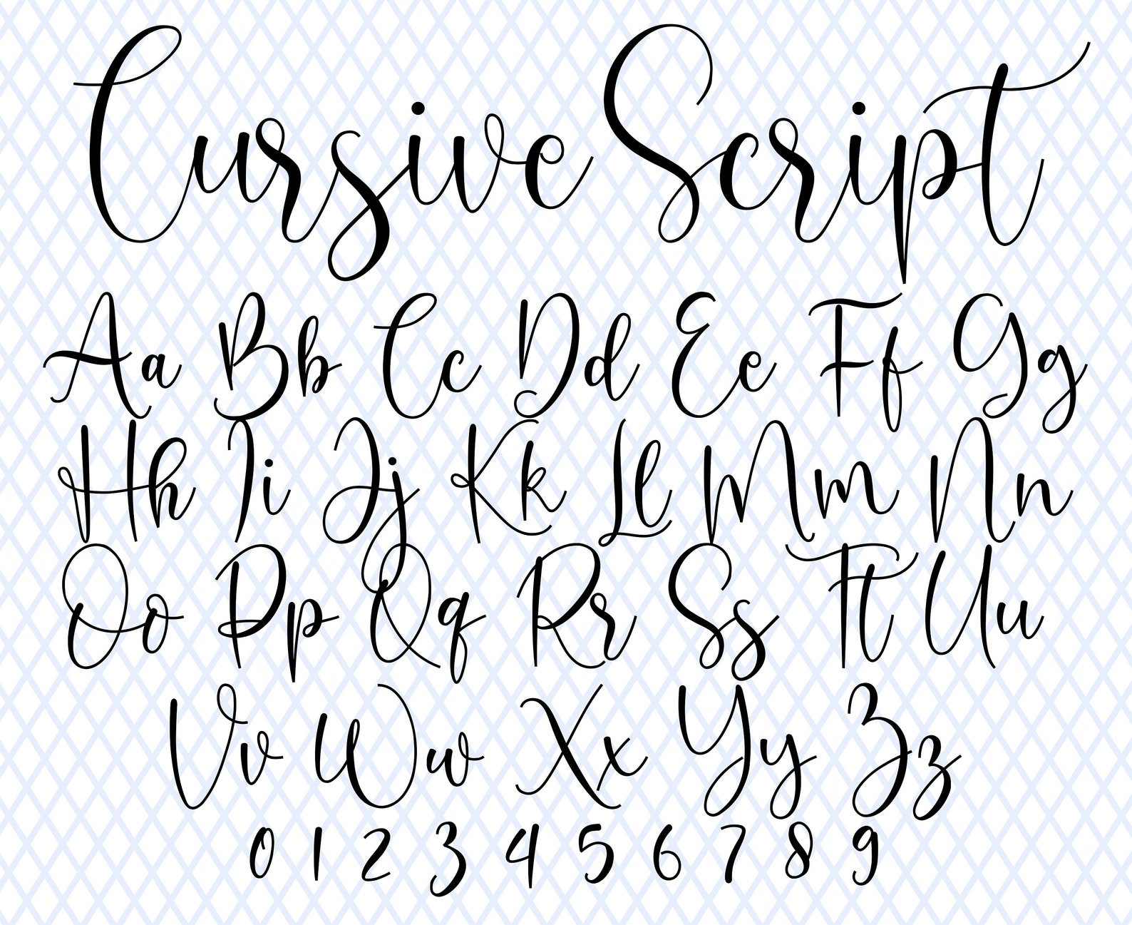Cursive Font Wedding Font Cursive Letters Font Invite Font - Etsy