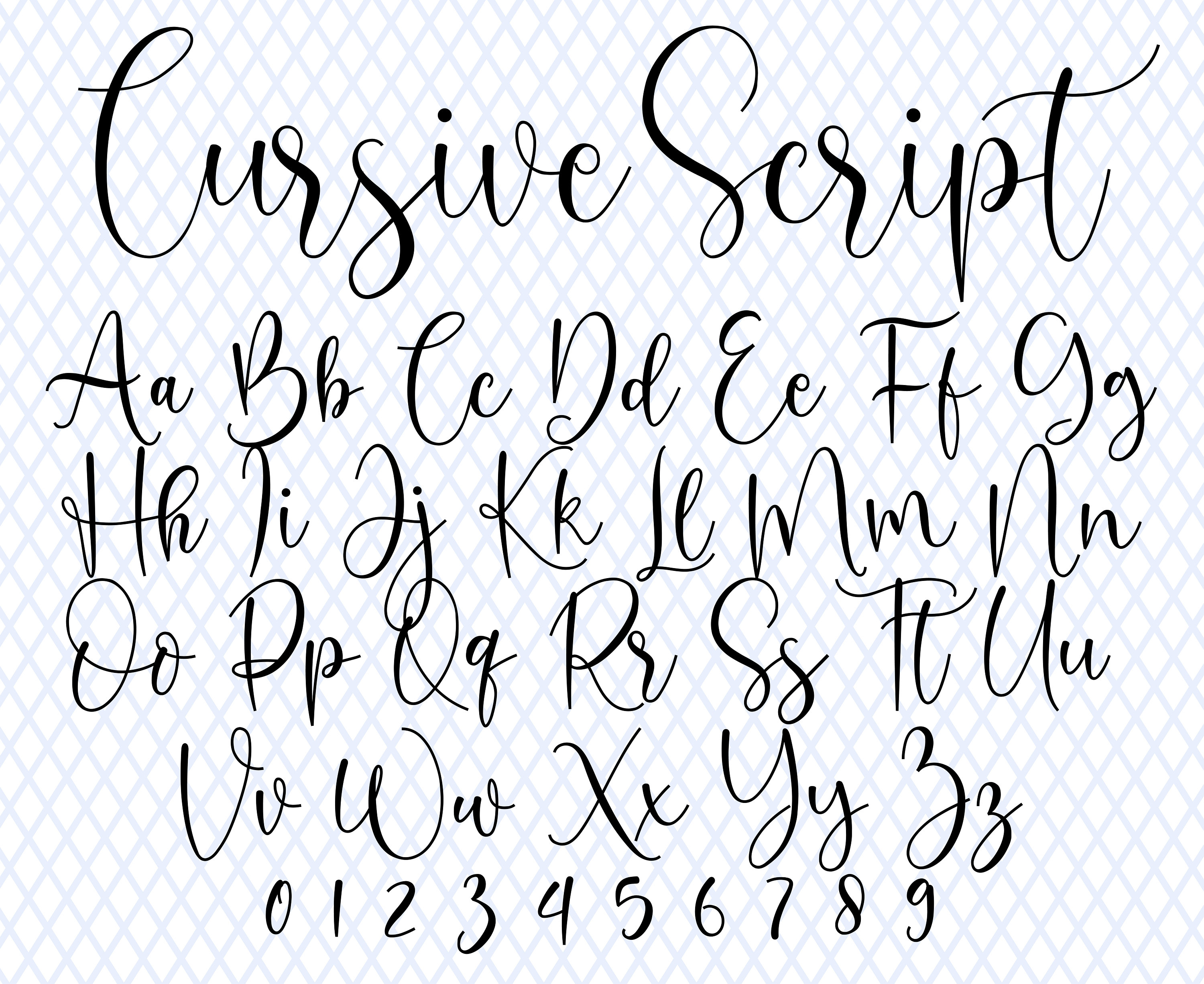Script and Cursive Fonts – Branding Irons Unlimited