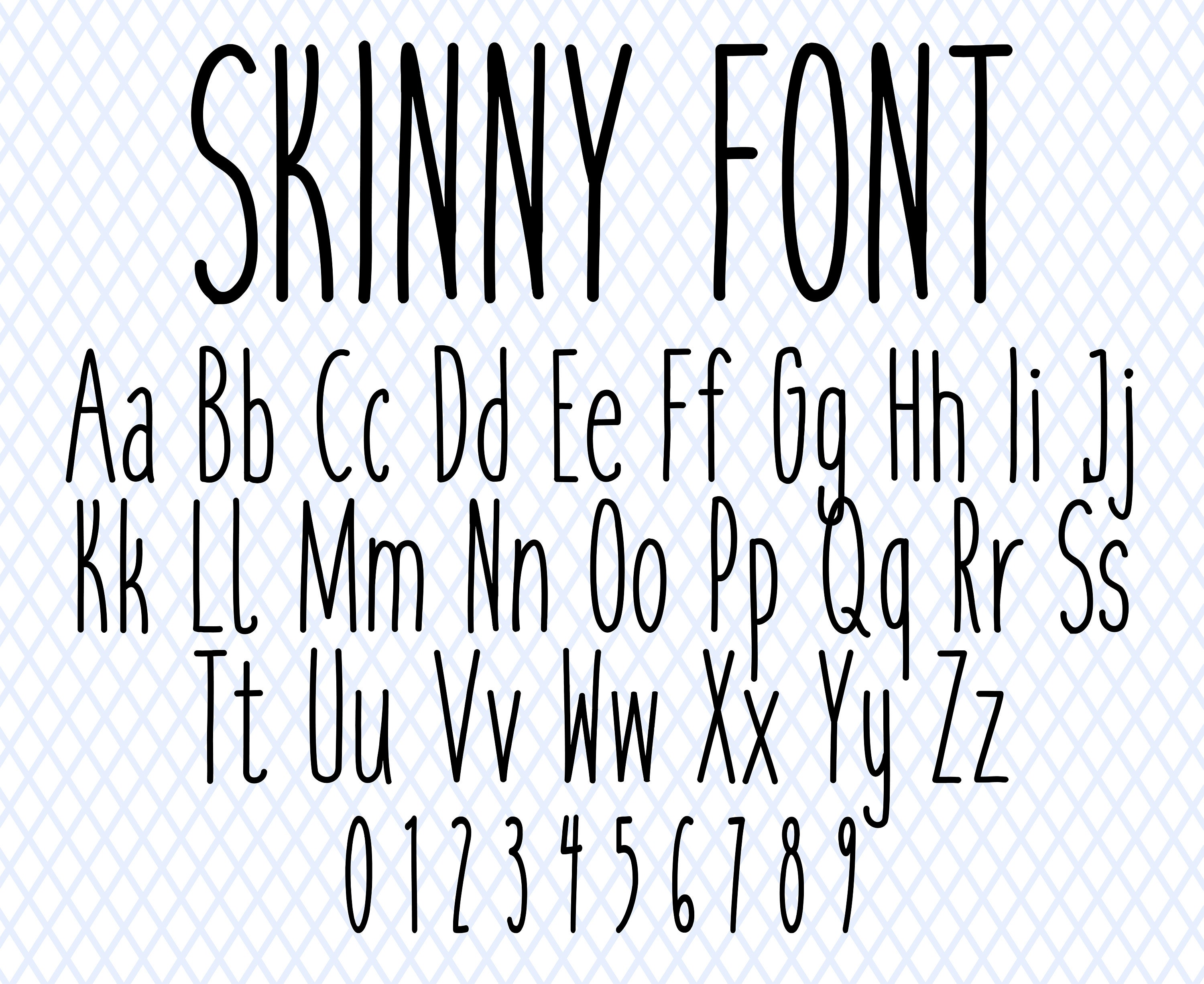CC0048 Simple Script Alphabet Letter Stencils, Simple Scrip…