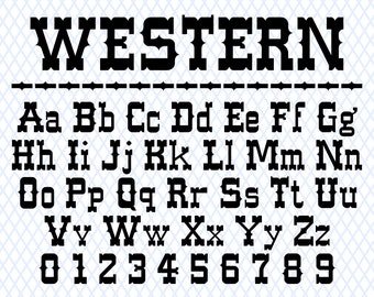 Western Font Ttf Svg Files Cowboy Font Cowboy Font Svg Western Monogram Font Wild West Font Western Font For Cricut Rodeo Font Rancho Font