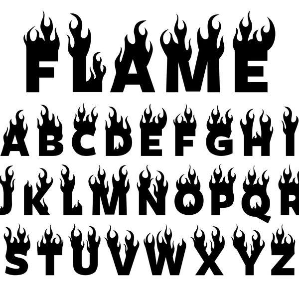 Flame Fonts Bundle Fire Letters Fonts TTF SVG Files Fonts Bundle Flame Monogram Fonts Blaze Fonts Fire Text Fonts Svg Fire Digital Fonts