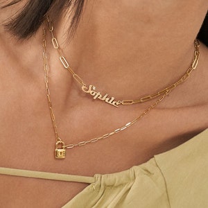 Oak and outlet luna name necklace