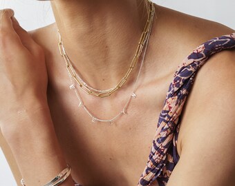 Oak and Luna Inez Initial Name Necklace 