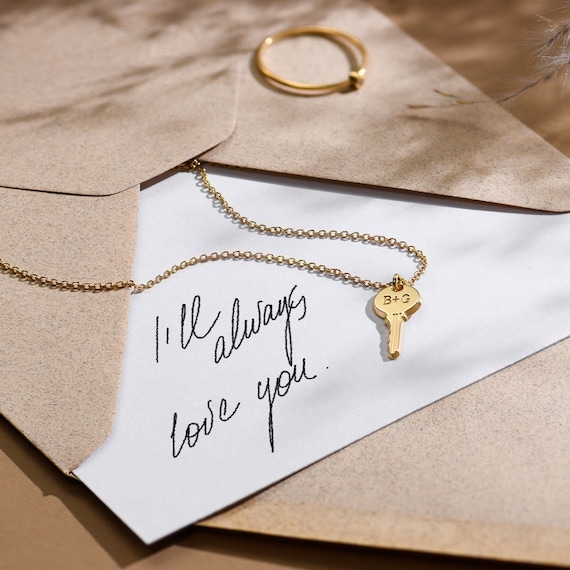 Lucy Chain Necklace with Engravable Tag - Gold Vermeil - Oak & Luna